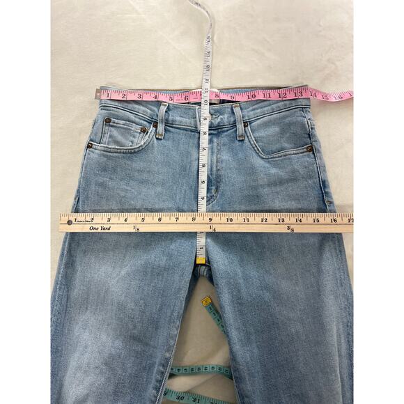 AGOLDE Toni Straight Leg Mid Rise Denim Jeans Women's 24 Capsule Easy Everyday - Picture 9 of 10